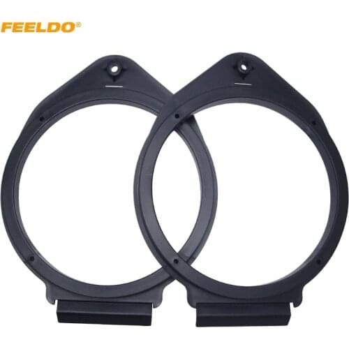 FEELDO 1pair 6.5 Inch Speaker Spacer Horn Pad Mounts For Buick Excelle/GT/XT/Regal/Lacrosse /Chevrolet/Aveo/Cruze/Trax/Malibu