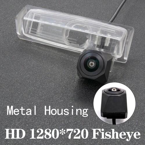 HD 1280*720 Fisheye Metal Housing Car Rear View Camera For Toyota Vios II / Toyota Belta XP90 Sedan Mitsubishi Pajero Dakar