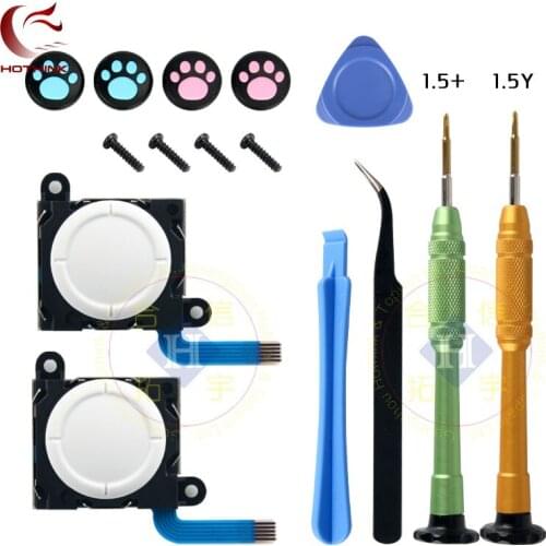 HOTHINK For Original Analog Joystick Thumb Sticks Sensor Replacements For Nintend Switch Lite Joy Con Controller 15 pieces/set