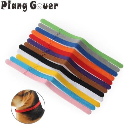 12Color Identification Whelping ID Tags Collars Puppy Kitten Pet Dog Cats ID Collars