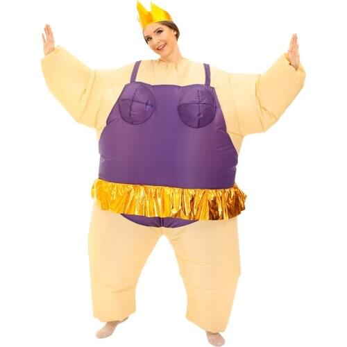 Halloween Cosplay Costume for Man Woman Purim Ballet Dance Inflatable Costumes Carnival Blow Up Dress Up Adult Suit