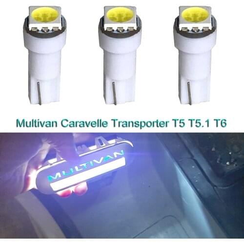 18pcs White Error free LED bulb Entry interior Foot Step light For VW Multivan Caravelle Transporter T5 T5.1 T6 LED lamp