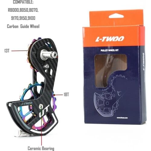 LTWOO Bicycle Rear Derailleur Guide Wheel carbon fiber jockey pulley high efficient POM wheel For shimano R8000 8050 8070 9170