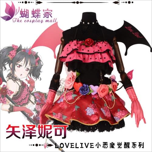 Love live! Little Devil Awaken Series Nico Yazawa Devil ver cos Dress Cosplay Costume Halloween costume Free Shipping