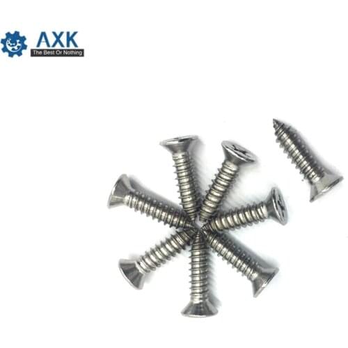 M4.2/M4.8/M5.5 GB846 Oval Self-tapping Wood Screws Phillips Cross Recessed Flat Head Screw 304 Stainless Steel