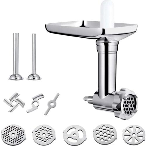 Metal Food Grinder Attachment for KitchenAid Stand Mixers Sausage Stuffer Meat Grinder Food Processor Attachment