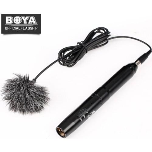 BOYA BY-M11OD BY-M11C Professional Lavalier Microphone System for Interview Film Theater Stage Audio Recording Mic for iPhone