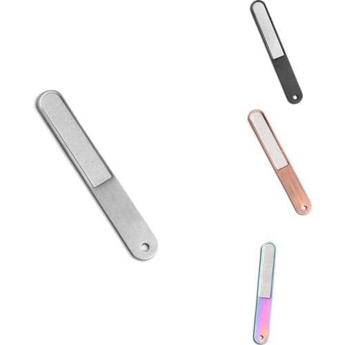 10 Pcs Diamond Nail File Set Stainless Steel Double Side Nail File Manicure Files for Salon Home and Travel