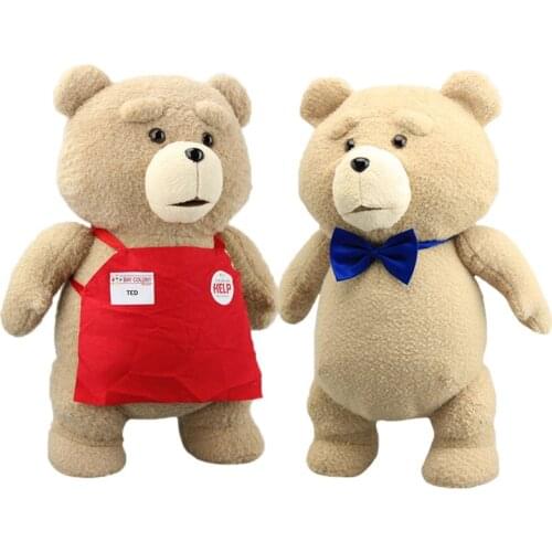 46cm TED Plush Movie Teddy Bear 2 Plush Doll Toys In Apron styles Soft Stuffed Animals Plush Toys Animal Dolls for Kids Gift
