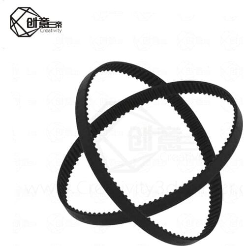 GT2 Closed Loop Timing Belt Rubber 2GT 6mm 3D Printers Parts 110 112 122 158 200 280 300 400 610 852 mm Synchronous Belts Part