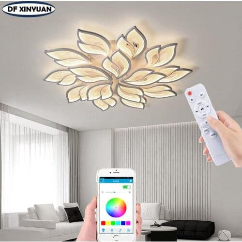 Nordic Modern Chandelier Modern Bedroom Smart APP Living Room LED Ceiling Ceiling Lamp Villa Hotel Ceiling Lamp