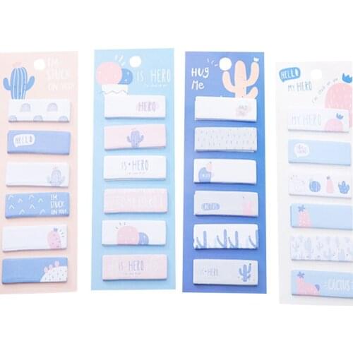 30pack/lot Kawaii Moroccan Cactus Love Memo Pads Marker Message Sticky Notes Decor School Office Supply Gifts for kids