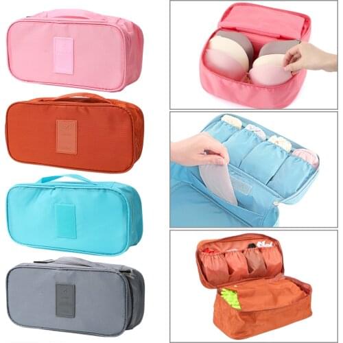 Womens Bra Underwear Storage Bag Cosmetic Makeup Pouch Case Multifunction Travel Clothes Organizer Waterproof Portable