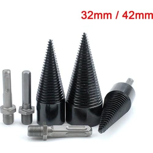 Drill Bit Chop Wood Splitting Tool Household Kindling Breaking Machine Wood Log Splitter Cone Firewood Chopper Wood breaking