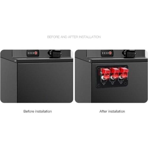 Waterproof combination 3 switch panel 20A fuse for car and yacht universal