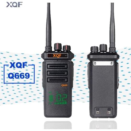 XQF Walkie Talkie Q669 Handheld Interphone 12W High Power 4800MA Lithium Battery for Outdoor Hotel Hunting