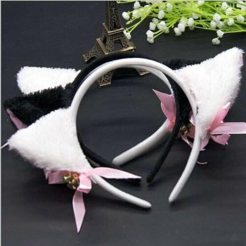 Cat Fox Ears Hair Clip Headband Daily available Party Cosplay Anime Costume Fur Decor