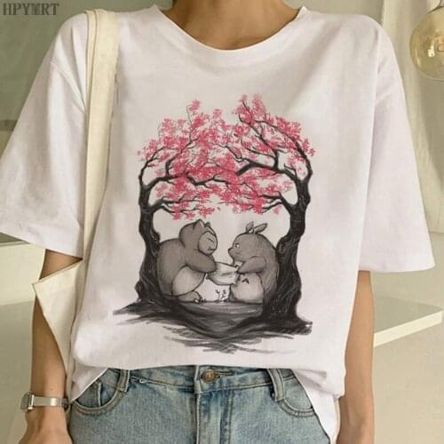 T Shirt Women New Summer Leisure Tshirt Cartoon Harajuku Cute Anime Printed Tops Tee Female Fashion Korean Style T-shirt Clothes