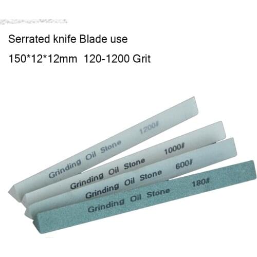Serrated knife blade Use Sy tools 150*12mm Suit apex sharpener Silicon carbide whetstone 120-1200 Grit
