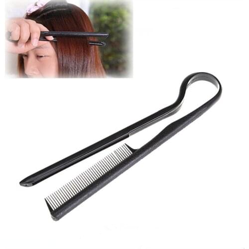 1PC Useful Hair Straighten Salon Comb Hairdressing Smooth Tool Hold Tongs Hair Styling Tools Cut bangs for Women