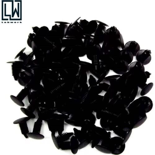 100 pcs Nylon Christmas Tree Clips Replaces For GM 1595864 Chrysler 6030441 For Ford 388577S