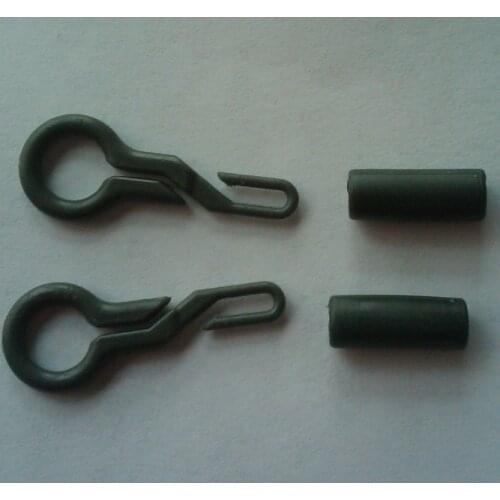 100 x Back Lead Clips + 100 Locking Tube for Carp Fishing-Carp Terminal Tackles