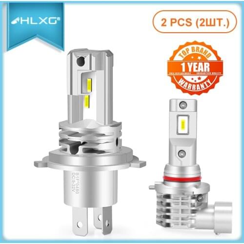 H4 LED H7 HB4 HB3 9005 9006 Headlight Bulb With Korea CSP Motocycle Car Light LED H11 H8 Fog Lamp Bulbs luces Fanless hlxg 2pcs