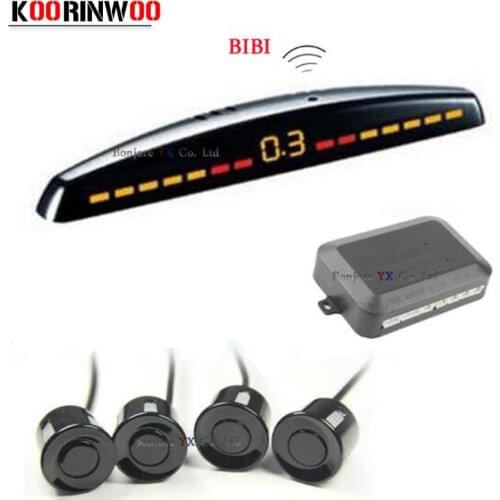 New Arrival LED display Car Parking Sensor Multicolor Set 4 System Sensors For Most Car Reverse Radar Backup Parktronic sensors