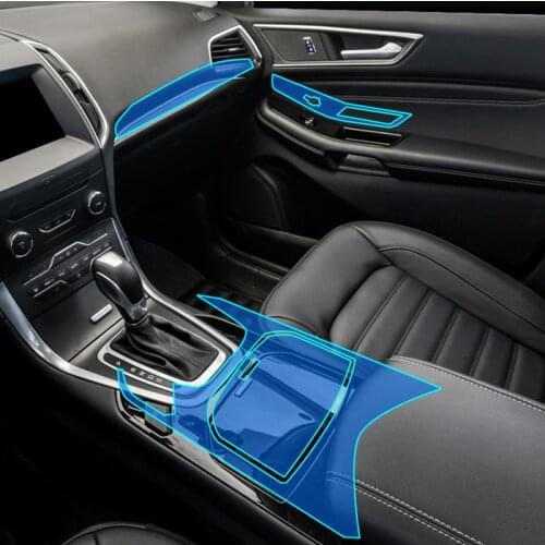 Car-Styling New Car Interior Trim Dashboard Clear Paint Protective Film Stickers for Ford Edge 2015-2018