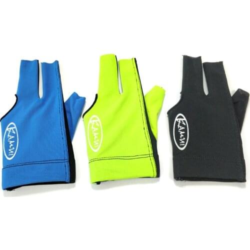Free shipping high quality left hand Billiards Poolgloves 3colors optional black/blue/green Snooker Gloves Accessories