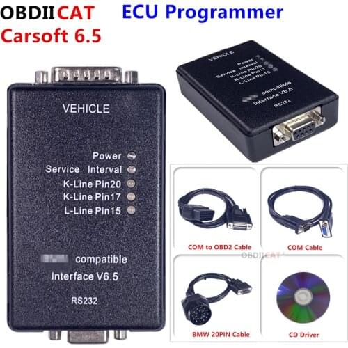 Carsoft 6.5 Diagnostic Tool For B--mw ECU Programmer/MCU OBD2 Scanner For E30/E36/E46/E34/E39/E53/E32 with RS232 PC Interface
