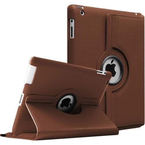 PU Leather Case For iPad 2 3 4 360 Degrees Rotating Cover for Apple iPad 2 3 4 Smart Tablet Stand Holder Cases A1397 A1416 A1430
