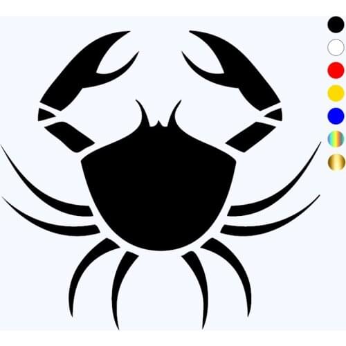 CK20087# Vinyl Decal Crab Car Sticker Reflective Waterproof Car Styling Decor on Motorcyle Truck Bumper Rear Window
