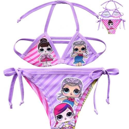 LOL Surprise Childrens Bikini Girls Swimsuit Baby 2020 Summer New Swiming Suit Swimwear Bathing Suit One Piece vocation Gifts