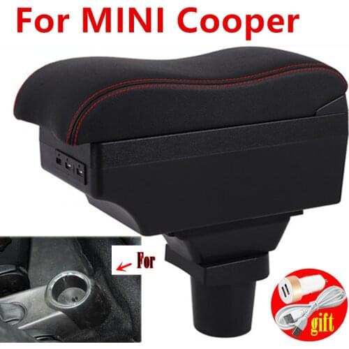 For MINI Cooper R50 R52 R53 R56 R57 R58 F55 F56 F57 Countryman R60 F60 Central Armrest Storage Box Modification Accessories