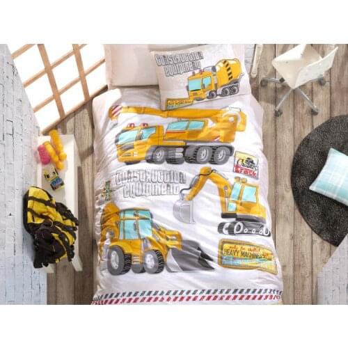 Cottonbox Junior Track Single Double Quilt Cover Set Turquoise