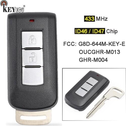 KEYECU G8D-644M-KEY-E GHR-M004 GHR-M103 Remote Key Fob for Mitsubishi Lancer Outlander Pajero Sport Montero L200 Eclipse Cross