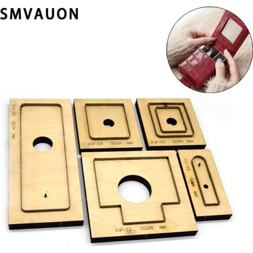 SMVAUON Fashion Storage Bag Wooden Die Cutting Diy Snap On Cosmetic Bag Dies Suitable For Die-Cutting Machines Machines