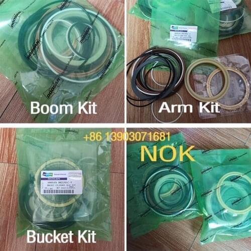 4 SETS FOR Doosan DH225LC-V Excavator BOOM/ARM/BUCKET Cylinder Seal Kit Excavator Repair Kit 4 Sets