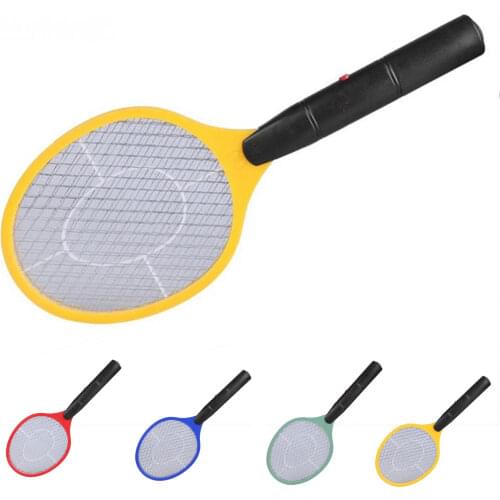 New Arrival Triple Nets House Fly Swatter Electric Pest Repeller Bug Zapper Racket Wireless Long Handle