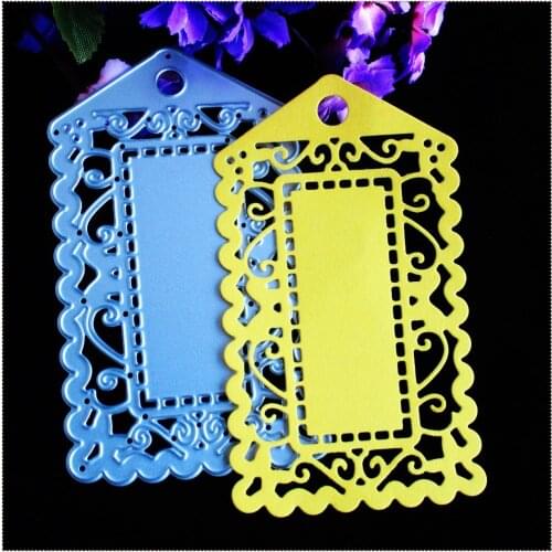 New Flower Tags Metal Die Cuts Cutting Dies Stencils Template Embossing Scrapbooking Paper Card Photo Album Decor DIY Crafts
