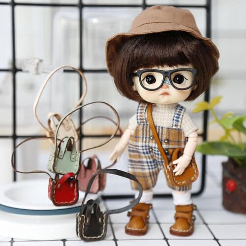 Ob11 doll clothes doll accessories YMY, body9, GSC clay, Molly, 1 / 12bjd fashion bag handmade cowhide messenger bag toy bag
