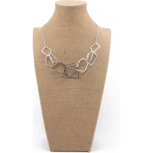 Beadsland metal multilayer irregular geometry man women necklace trendy necklace accessory high quality man women gift