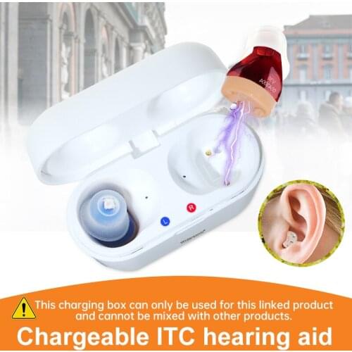 Rechargeable Audifonos Hearing Aid V30 USB Invisible Hearing Aids Adjustable Tone Sound Amplifier Portable hearing aid