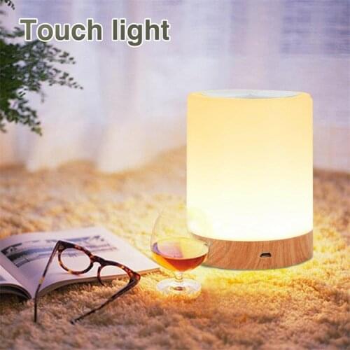 Rechargeble Led Touch Night Light Innovative Little Nightlight Table Bedside Nursing Lamp 6 Colors Light Adjustable Night Lamp