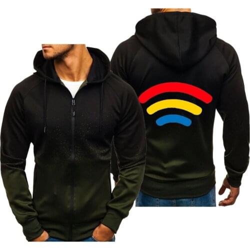 Gradient multi-color mens and womens casual pullover fashion spring and autumn hoodie customized logo hoodie jacket Dropship