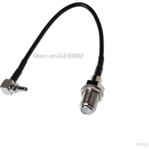 RF Pigtail Cable F to CRC9 connector F female to CRC9 right angle crimp RG316 Pigtail cable 15cm New X Drop shipping