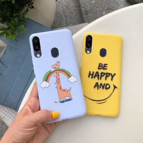 6.3 '' inch Silicone Case For Samsung Galaxy M20 M205 Cute Slim Cover Fundas On sFor Samsung M20 M205F Phone Soft TPU Back Cases