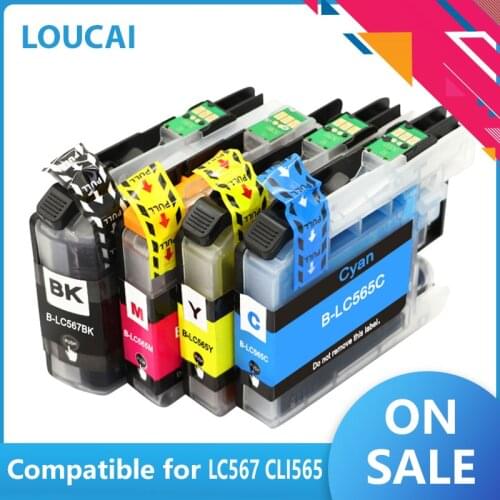 Compatible for Brother Ink Cartridge LC567 LC565 MFC-J5330DW MFC-J5730DW MFC-J6530DW MFC-J6730DW MFC-J6930DW Printers LC 567 565
