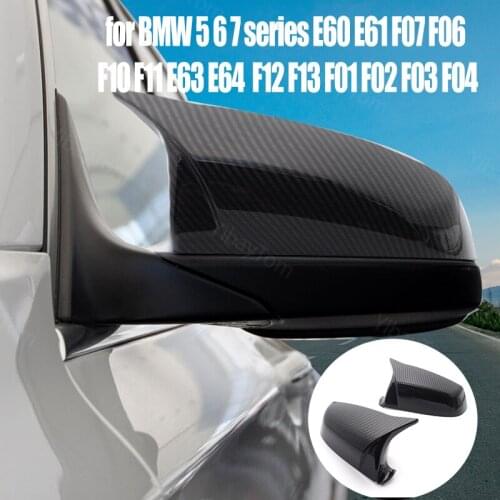 M Style Replacement Horn Shape Side Mirror Cover for BMW 5 6 7 Series F07 F06 F10 F11 F12 F13 F01 F02 F03 F04